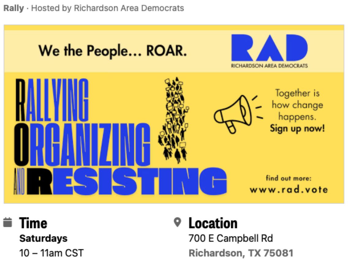 RAD R.O.A.R. (Rallying, Organizing And Resisting!) Protest!