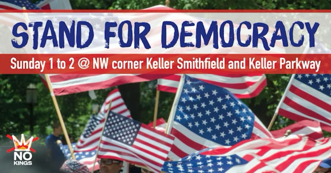 Keller Sunday Sidewalk Service for Democracy and Freedom