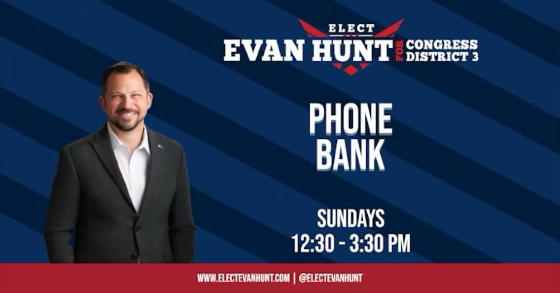 Phone Bank for Evan Hunt - CD3 