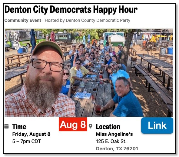 2025-08-08 Denton City Democrats