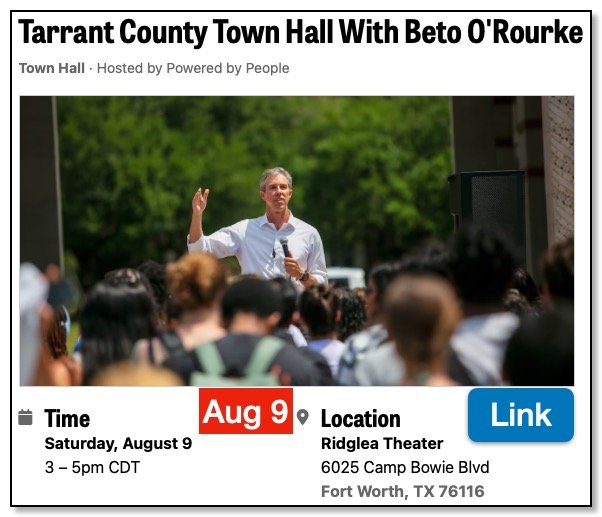 2025-08-09  Beto O&#39;Rourke